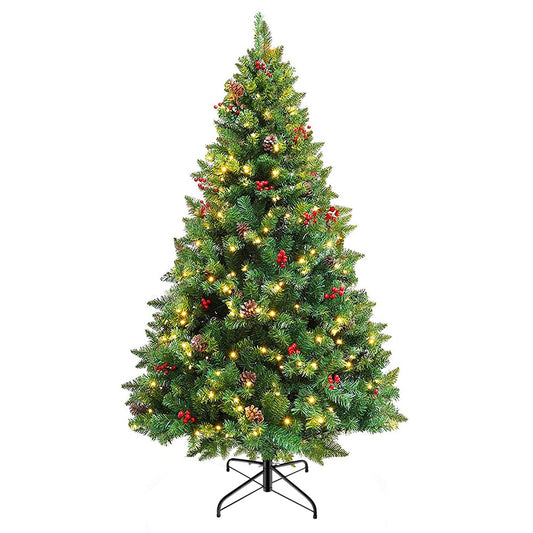 LED artificial tree in several types, warm white-260 LEDs, 180 cm-1